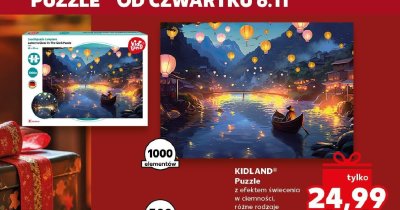 Puzzle z efektem świecenia w ciemności 1000 elementów promocja w Kaufland