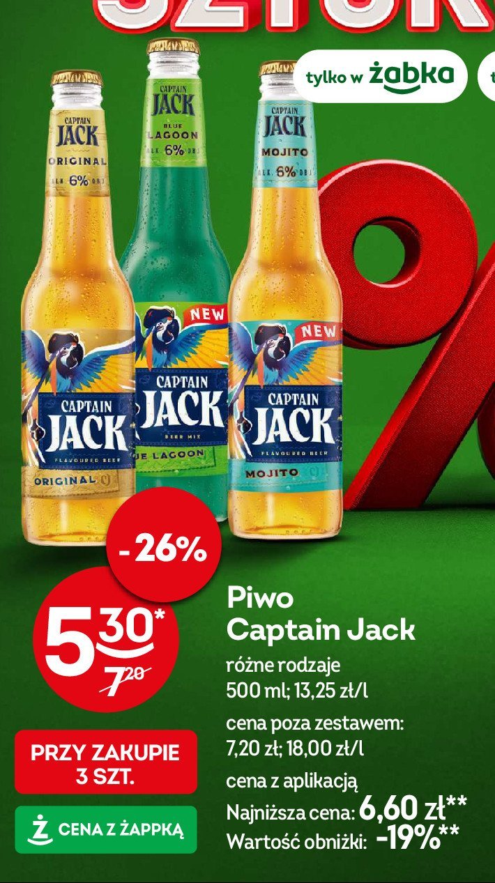 Piwo Captain jack mojito promocja