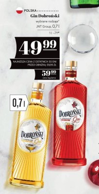 Gin Dobroński wybrane rodzaje JNT Group 0.7l promocja w POLOmarket