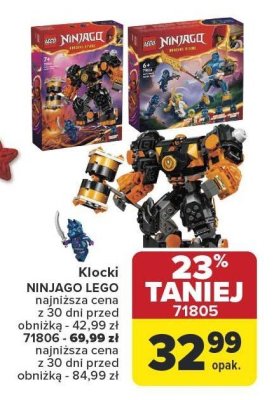 Klocki NINJAGO LEGO 71805 promocja w Carrefour