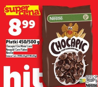 Płatki 450/500 g Chocapic/Cini Minis/Lion Nestle promocja w TOPAZ