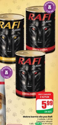 Mokra karma dla psa z wołowiną promocja w Dino