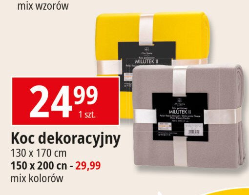 Koc dekoracyjny 130 x 170 cm promocja