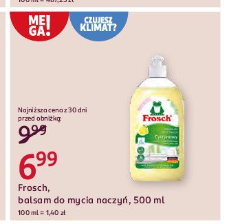 Balsam do naczyń cytrynowy Frosch promocja