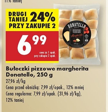 Bu艂eczki pizzowe margherita Donatello promocja