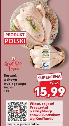 Kurczak z chowu wybiegowego K-classic stąd takie dobre! promocja