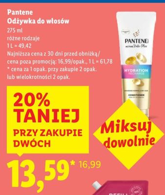 Odżywka do włosów Pantene promocja w Lidl