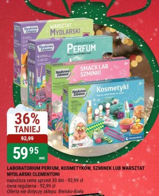 Laboratorium perfum, kosmetyków, szminek lub warsztat mydlarski Clementoni promocja w bi1