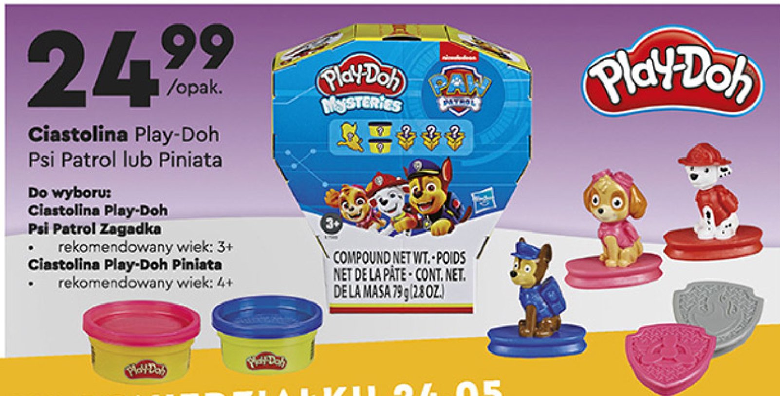Ciastolina psi patrol zagadka Play-doh promocja