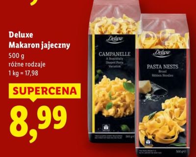 Makaron jajeczny różne rodzaje promocja w Lidl