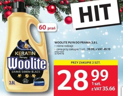 Płyn do prania Woolite 3,6 L promocja w Selgros