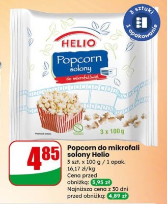 Popcorn do mikrofali solony  promocja w Dino