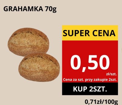 Bułka grahamka La lorraine promocja w Supeco