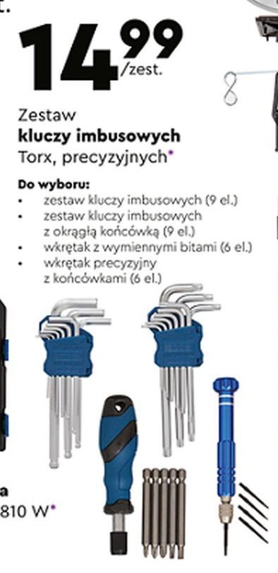 Klucze imbusowe typu torx Niteo tools promocja