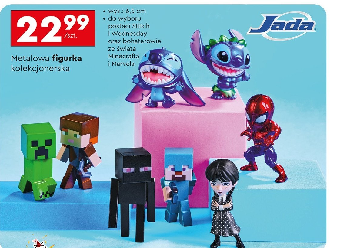 Figurka minecraft metalowa Jada promocja w Biedronka