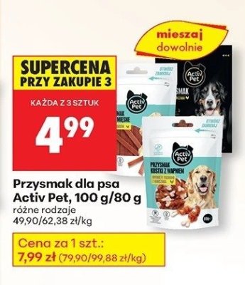 Przysmak dla psa różne rodzaje promocja w Biedronka