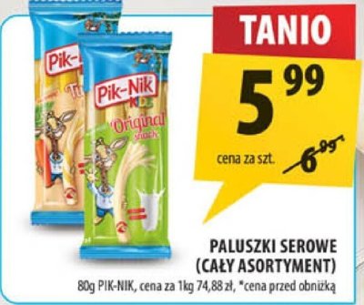 Paluszki serowe różne rodzaje Pik-Nik promocja w Arhelan
