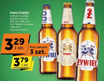 Piwo Żywiec wybrane rodzaje promocja w Euro Sklep