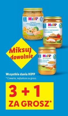 Dania HiPP 3+1 za grosz promocja w Lidl
