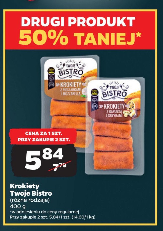 Krokiety z pieczarkami i mozzarellą promocja