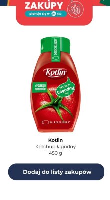 Ketchup łagodny promocja w Dino