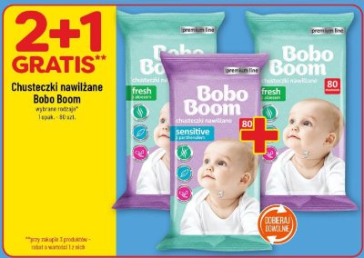 Chusteczki nawilżane Bobo Boom promocja w POLOmarket