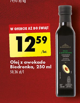 Olej z awokado Biedronka promocja w Biedronka