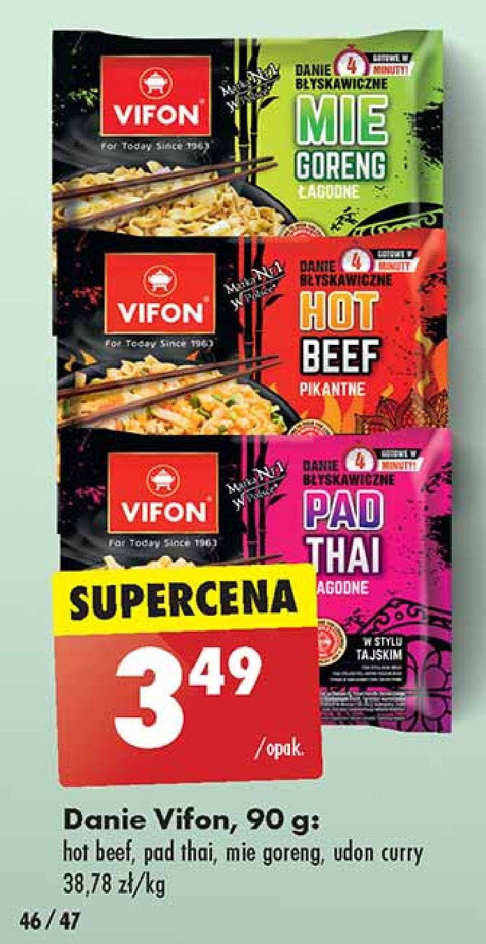 Danie hot beef Vifon promocja