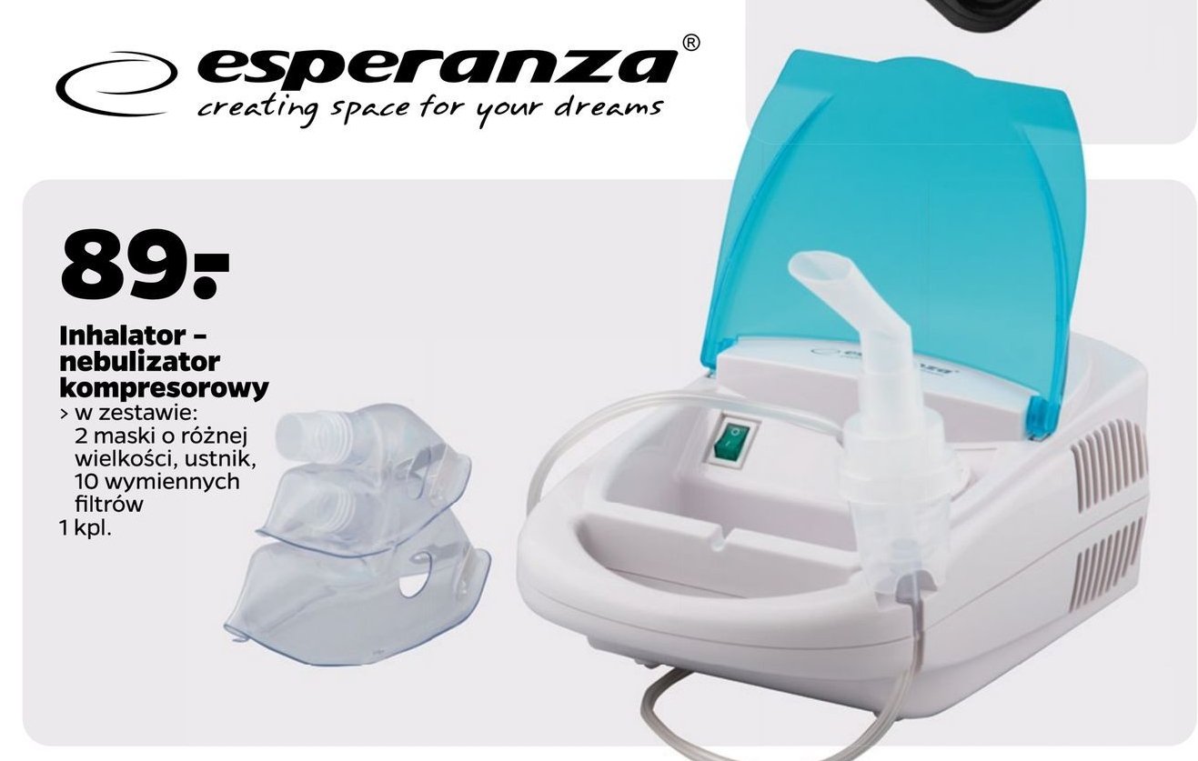 Inhalator zephyr Esperanza promocja
