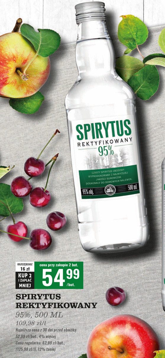 Spirytus SPIRYTUS REKTYFIKOWANY 95% promocja