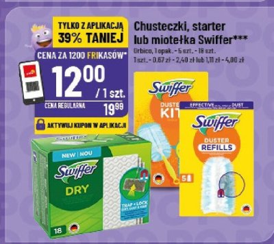 Chusteczki, starter lub miotełka Swiffer promocja w POLOmarket