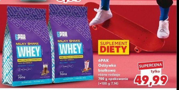 Odżywka białkowa milky shake chocolate 6pak promocja w Kaufland