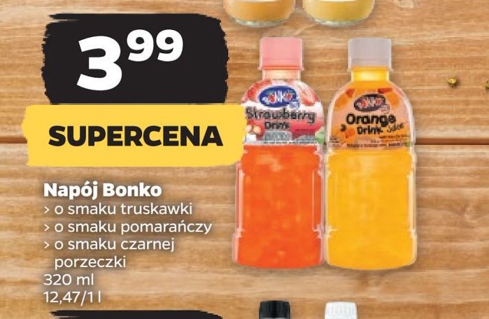 Napój truskawka BONKO promocja