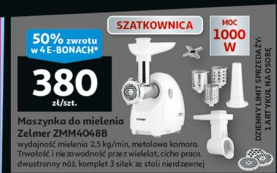 Maszynka do mielenia Zelmer ZMM4048B promocja w Auchan