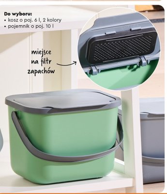 Kosz na bioodpady z pułapką na owocówki promocja w Biedronka
