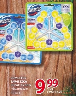 Zawieszka do WC Domestos 3 x 50 g promocja w Selgros