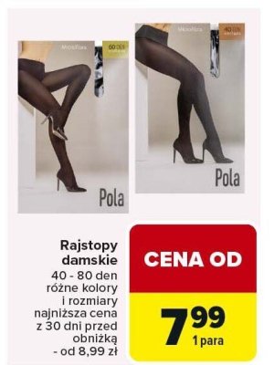 Rajstopy damskie Pola 40 - 80 den promocja w Carrefour