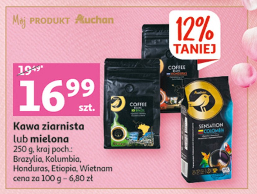 Kawa honduras Auchan promocja