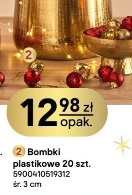 Bombki plastikowe 20 szt. promocja w Castorama