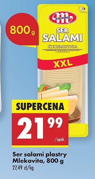 Ser salami plastry Mlekpol promocja