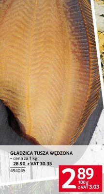 Gładzica tusza wędzona promocja w Selgros