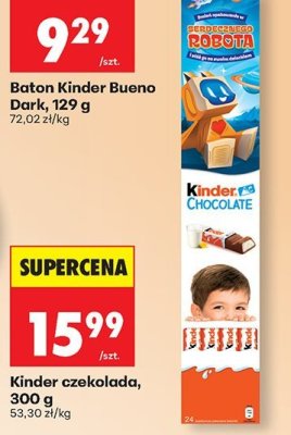 Kinder czekolada, 300 g promocja w Biedronka