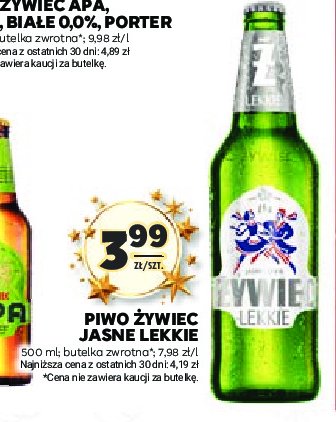 Piwo ŻYWIEC JASNE LEKKIE promocja