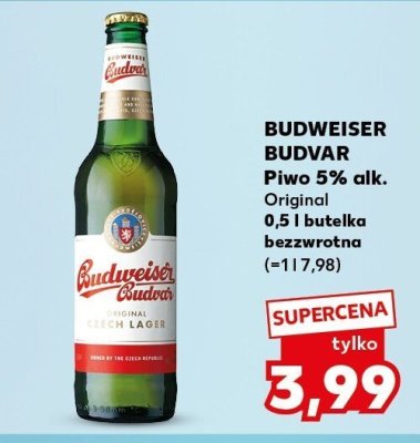 Piwo Original lager  promocja w Kaufland