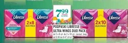 Podpaski higieniczne long duo Libresse promocje