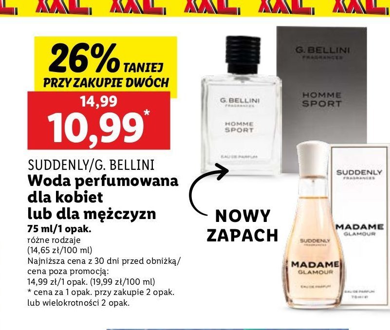 Woda perfumowana Suddenly madame glamour promocja