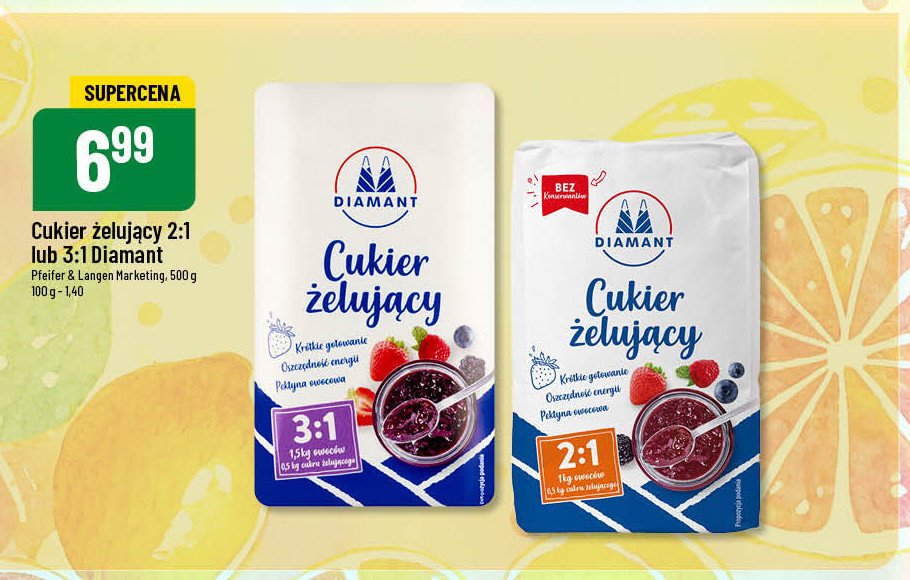 Cukier 偶eluj膮cy 3:1 Diamant Diamant polska promocja