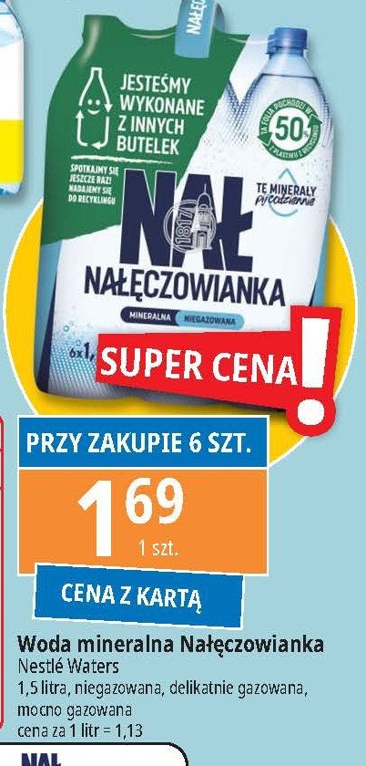 Woda mocniejszy gaz Nałęczowianka promocja