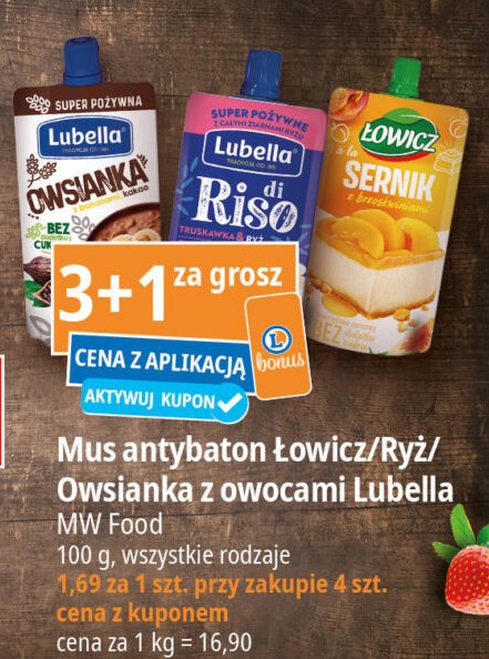 Deser truskawka & ryż Lubella di riso promocja w Leclerc