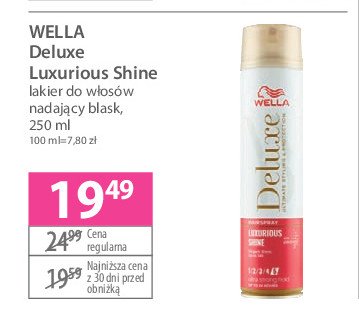 Lakier do włosów luxurious shine Wella deluxe promocja